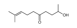 2-hydroxy-9-methyldec-8-en-5-one结构式