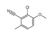 2-chloro-3-methoxy-6-methyl-benzonitrile Structure