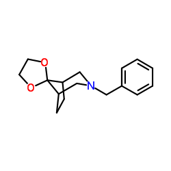 3-(Phenylmethyl)spiro[3-azabicyclo[3.2.1]octane-8,2'-[1,3]dioxolane] Structure
