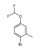 1-Bromo-4-(difluoromethoxy)-2-methylbenzene structure