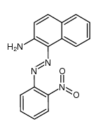 1-(2'-nitrobenzeneazo)-2-amino-naphthalene结构式