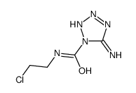 5-amino-N-(2-chloroethyl)tetrazole-1-carboxamide结构式