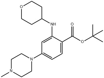 2-[(4-四氢吡喃基)氨基]-4-(4-甲基-1-哌嗪基)苯甲酸叔丁酯图片