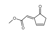 methyl 2-oxo-4-cyclopentenylideneacetate Structure