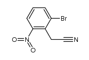 6-bromo-2-nitrophenylacetonitrile结构式