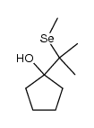 1-(2-(methylselanyl)propan-2-yl)cyclopentanol结构式