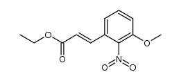 ethyl 3-methoxy-2-nitrocinnamate Structure