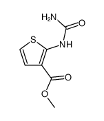 3-Thiophenecarboxylicacid,2-[(aminocarbonyl)amino]-,methylester(9CI) Structure