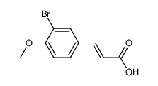 3-BROMO-4-METHOXYCINNAMIC ACID Structure