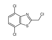 2-氯甲基-4,7-二氯苯并噻唑结构式