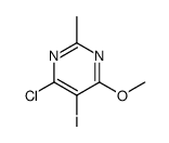 4-chloro-5-iodo-6-methoxy-2-methylpyrimidine Structure