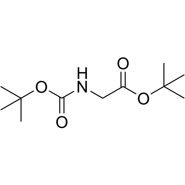 BOC-甘氨酸叔丁酯结构式