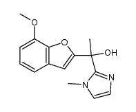 2-[1-hydroxy-1-(8-methoxybenzo[b]furan-2-yl)ethyl]-1-methyl-1H-imidazole结构式