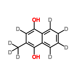 2-Methyl-1,4-naphthalenediol-d8 Structure