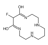 6-fluoro-1,4,8,11-tetrazacyclotetradecane-5,7-dione结构式