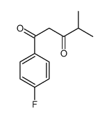 1-(4-fluorophenyl)-4-methylpentane-1,3-dione Structure