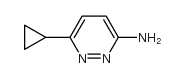 6-Cyclopropyl-3-pyridazinamine Structure