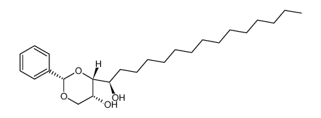 (2R,3R,4R)-1,3-O-benzylidene-1,2,3,4-octadecanetetrol Structure