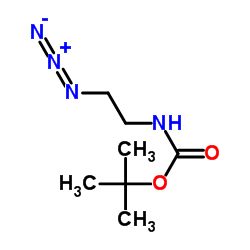 N-Boc-2-叠氮基乙胺结构式