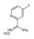 4-fluoropyridine-2-carboximidamide,hydrochloride Structure