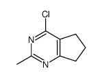 4-氯-2-甲基-6,7-二氢-5H-环戊二烯并[d]嘧啶结构式