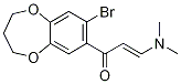 (2E)-1-(8-溴-3,4-二氢-2H-1,5-苯并二氧杂卓-7-基)-3-(二甲基氨基)丙-2-烯-1-酮结构式