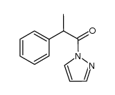 (R,S)-N-2-phenylpropionylpyrazole结构式
