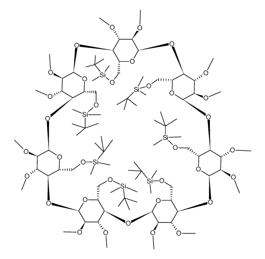 Heptakis(2,3-di-O-methyl-6-O-tert-butyldimethylsilyl)-β-cyclodextrin Structure