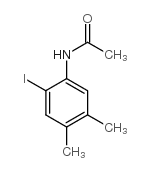 2-碘-4,5-二甲基乙酰苯胺结构式