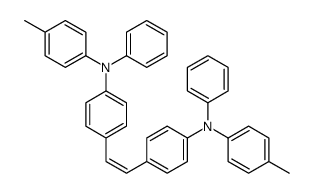 4-methyl-N-[4-[2-[4-(N-(4-methylphenyl)anilino)phenyl]ethenyl]phenyl]-N-phenylaniline Structure