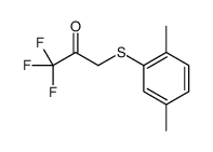 3-(2,5-dimethylphenyl)sulfanyl-1,1,1-trifluoropropan-2-one Structure