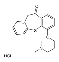 Dibenzo(b,f)thiepin-10(11H)-one, 6-(3-(dimethylamino)propoxy)-, hydroc hloride Structure