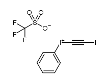 (2-iodoethynyl)(phenyl)iodonium triflate Structure