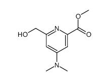 methyl 6-hydroxymethyl-4-N,N-(dimethylamino)pyridine-2-carboxylate Structure