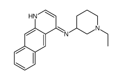 N-(1-ethylpiperidin-3-yl)benzo[g]quinolin-4-amine结构式
