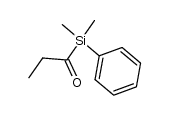 1-(dimethyl(phenyl)silyl)propan-1-one结构式
