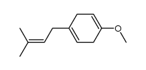 1-methoxy-4-(3-methyl-2-butenyl)-1,4-cyclohexdiene结构式