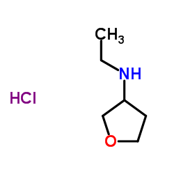 N-ethyltetrahydrofuran-3-amine hydrochloride Structure