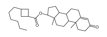 testosterone-3-(n-hexyl)cyclobutane carboxylate Structure