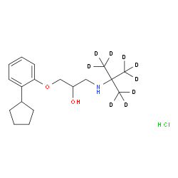 (±)-Penbutolol-d9 hydrochloride Structure