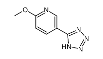2-甲氧基-5-(1H-四唑-5-基)吡啶结构式