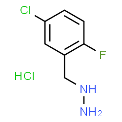 (5-氯-2-氟苄基)肼盐酸盐结构式