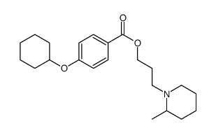 3-(2-methylpiperidin-1-yl)propyl 4-cyclohexyloxybenzoate Structure