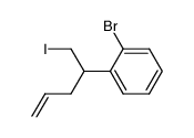 4-(o-bromophenyl)-5-iodopent-1-ene结构式