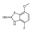 4-fluoro-7-methoxy-1,3-benzothiazol-2-amine结构式