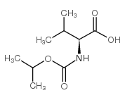 isopropoxycarbonyl-l-valine Structure