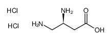 (S)-3,4-二氨基丁酸二盐酸盐结构式