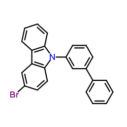 9-[1,1'-联苯]-3-基-3-溴-9H-咔唑结构式