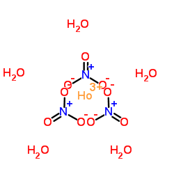 Holmium nitrate hydrate (1:3:5) Structure