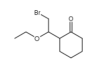 2-(2-bromo-1-ethoxyethyl)cyclohexanone结构式